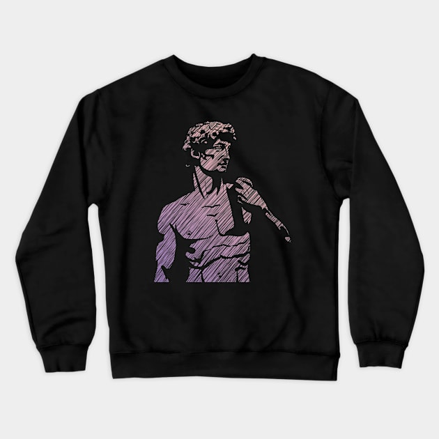 David of Michelangelo Crewneck Sweatshirt by ArtFork